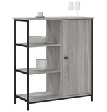 VidaXL Dressoir 70x30x80 cm bewerkt hout grijs sonoma