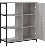VidaXL Dressoir 70x30x80 cm bewerkt hout grijs sonoma