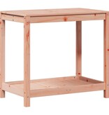 VidaXL Oppottafel met schap 82,5x50x75 cm massief douglashout