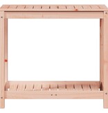 VidaXL Oppottafel met schap 82,5x50x75 cm massief douglashout
