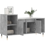 VidaXL Tv-meubel 100x35x55 cm bewerkt hout betongrijs