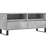 VidaXL Tv-meubel 100x34,5x44,5 cm bewerkt hout betongrijs