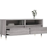 VidaXL Tv-meubel 100x34,5x44,5 cm bewerkt hout grijs sonoma eikenkleur
