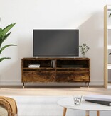 VidaXL Tv-meubel 100x34,5x44,5 cm bewerkt hout gerookt eikenkleurig