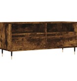 VidaXL Tv-meubel 100x34,5x44,5 cm bewerkt hout gerookt eikenkleurig