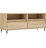 VidaXL Tv-meubel 100x34,5x44,5 cm bewerkt hout sonoma eikenkleurig