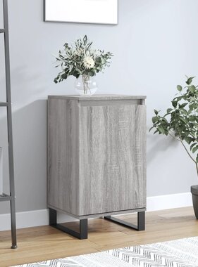 VidaXL Dressoir 40x35x70 cm bewerkt hout grijs sonoma
