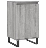 VidaXL Dressoir 40x35x70 cm bewerkt hout grijs sonoma