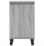 VidaXL Dressoir 40x35x70 cm bewerkt hout grijs sonoma