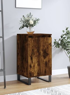 VidaXL Dressoir 40x35x70 cm bewerkt hout gerookt eikenkleurig