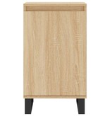 VidaXL Dressoir 40x35x70 cm bewerkt hout sonoma eikenkleurig