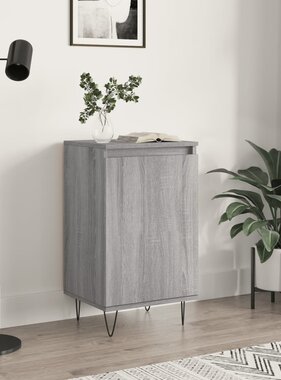 VidaXL Dressoir 40x35x70 cm bewerkt hout grijs sonoma
