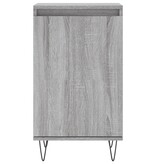 VidaXL Dressoir 40x35x70 cm bewerkt hout grijs sonoma