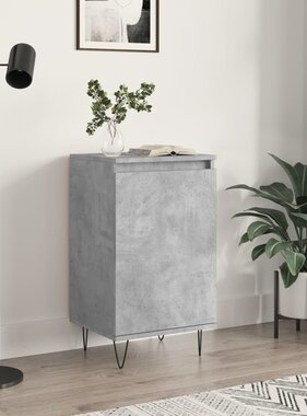 VidaXL Dressoir 40x35x70 cm bewerkt hout betongrijs