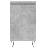 VidaXL Dressoir 40x35x70 cm bewerkt hout betongrijs