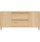 VidaXL Salontafel 102x44,5x50 cm bewerkt hout sonoma eikenkleurig