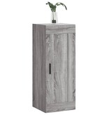 VidaXL Wandkast 34,5x34x90 cm bewerkt hout grijs sonoma eikenkleurig