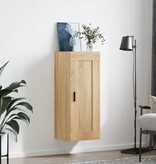 VidaXL Wandkast 34,5x34x90 cm bewerkt hout sonoma eikenkleurig