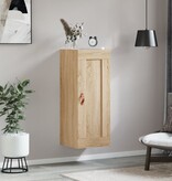 VidaXL Wandkast 34,5x34x90 cm bewerkt hout sonoma eikenkleurig