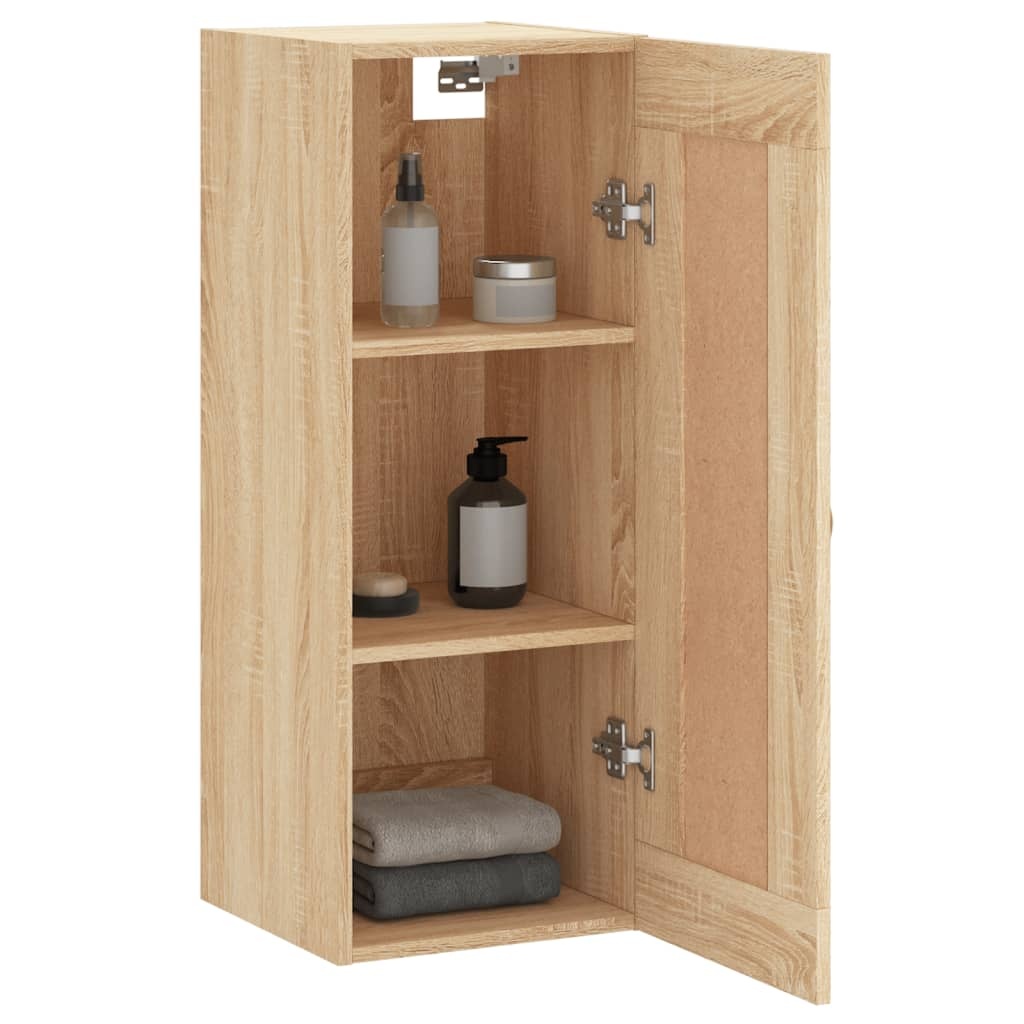 VidaXL Wandkast 34,5x34x90 cm bewerkt hout sonoma eikenkleurig