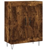 VidaXL Dressoir 69,5x34x90 cm bewerkt hout gerookt eikenkleurig