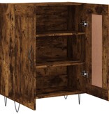 VidaXL Dressoir 69,5x34x90 cm bewerkt hout gerookt eikenkleurig