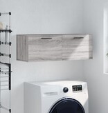 VidaXL Wandkast 100x36,5x35 cm bewerkt hout grijs sonoma eikenkleurig