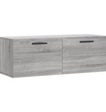 VidaXL Wandkast 100x36,5x35 cm bewerkt hout grijs sonoma eikenkleurig