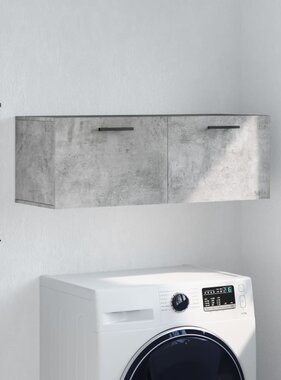 VidaXL Wandkast 100x36,5x35 cm bewerkt hout betongrijs