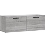 VidaXL Wandkast 100x36,5x35 cm bewerkt hout grijs sonoma eikenkleurig
