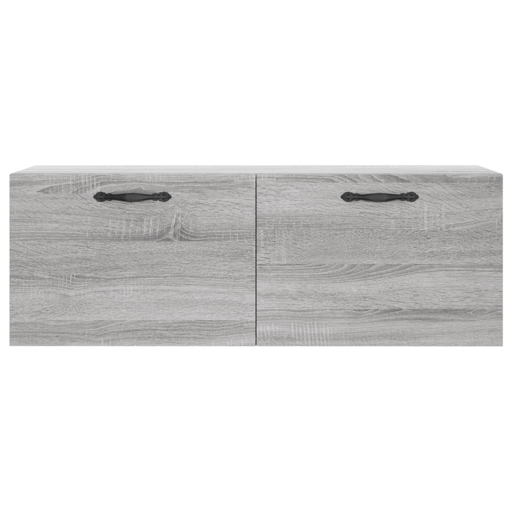 VidaXL Wandkast 100x36,5x35 cm bewerkt hout grijs sonoma eikenkleurig