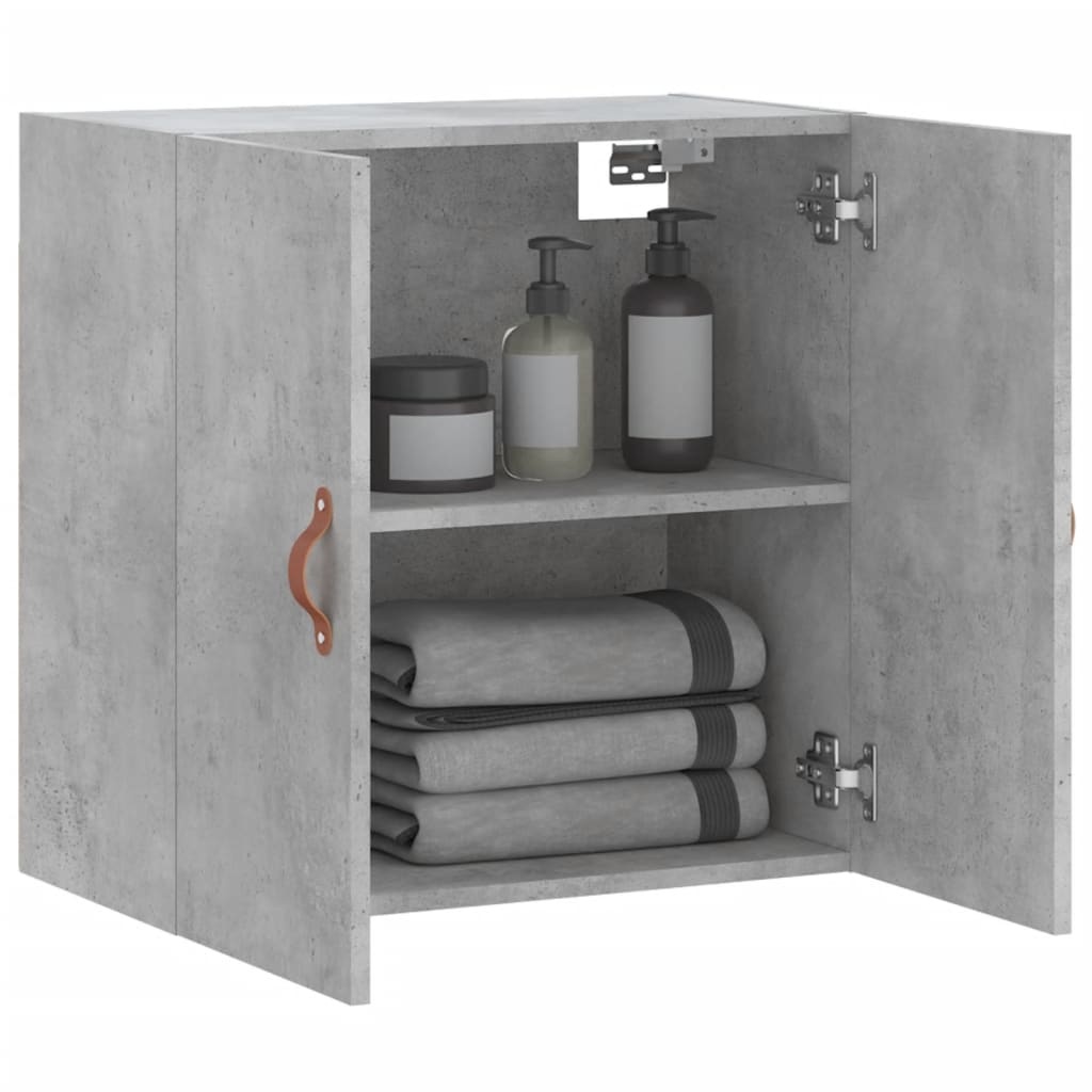 VidaXL Wandkast 60x31x60 cm bewerkt hout betongrijs