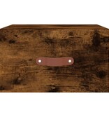 VidaXL Nachtkastje wandgemonteerd 35x35x20 cm gerookt eikenkleurig