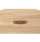 VidaXL Nachtkastje wandgemonteerd 35x35x20 cm sonoma eikenkleurig