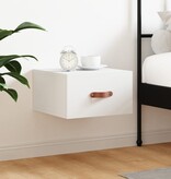 VidaXL Nachtkastje wandgemonteerd 35x35x20 cm wit