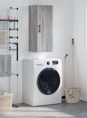 VidaXL Hangkast 34,5x34x90 cm grijs sonoma eikenkleurig