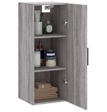 VidaXL Hangkast 34,5x34x90 cm grijs sonoma eikenkleurig