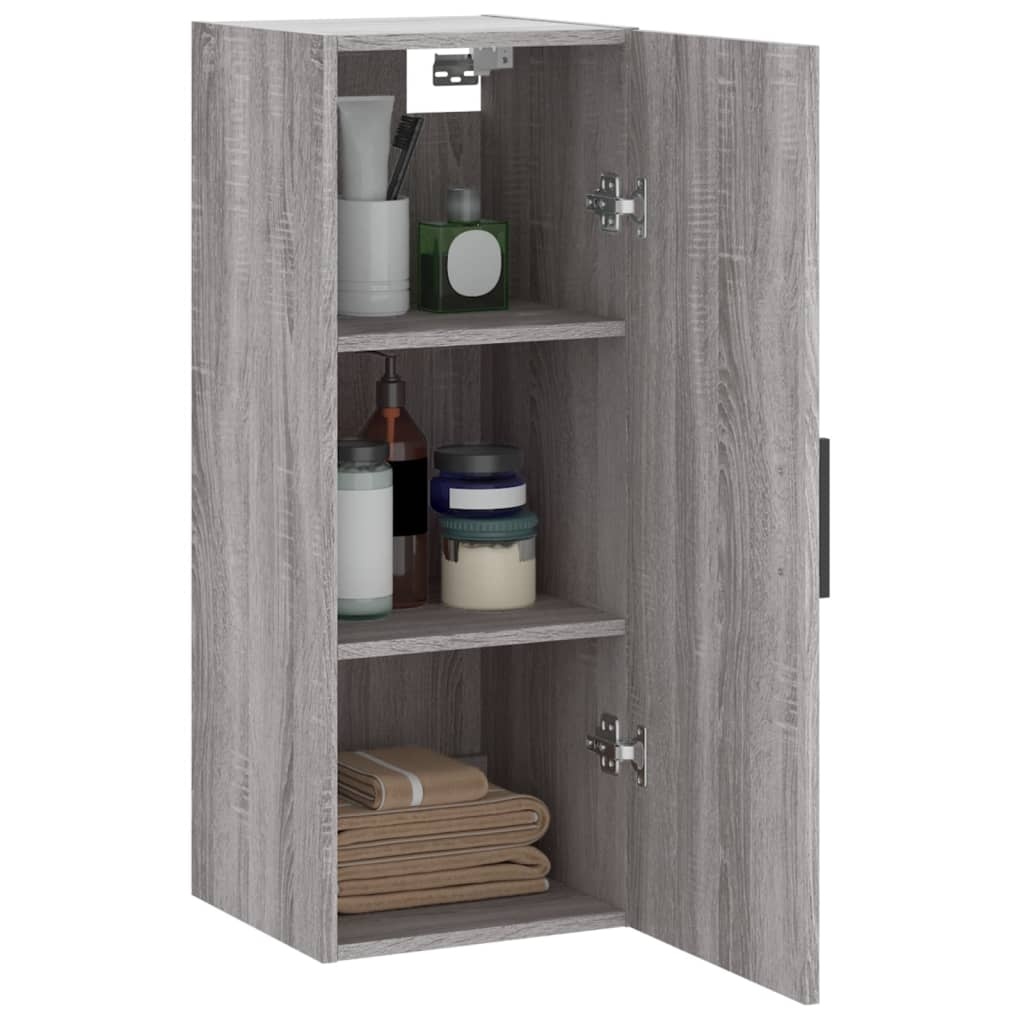 VidaXL Hangkast 34,5x34x90 cm grijs sonoma eikenkleurig