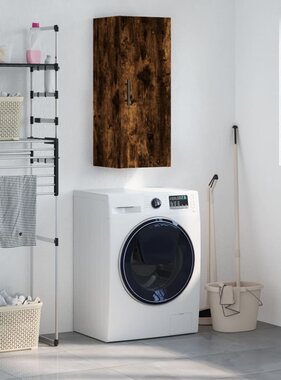 VidaXL Hangkast 34,5x34x90 cm gerookt eikenkleurig