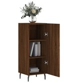 VidaXL Dressoir 34,5x34x90 cm bewerkt hout bruin eikenkleur