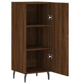 VidaXL Dressoir 34,5x34x90 cm bewerkt hout bruin eikenkleur