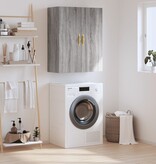 VidaXL Wandkast 69,5x34x90 cm grijs sonoma eikenkleurig