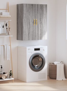 VidaXL Wandkast 69,5x34x90 cm grijs sonoma eikenkleurig