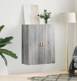 VidaXL Wandkast 69,5x34x90 cm grijs sonoma eikenkleurig