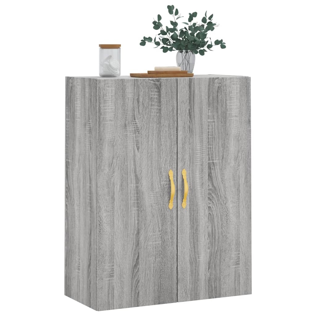VidaXL Wandkast 69,5x34x90 cm grijs sonoma eikenkleurig