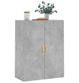 VidaXL Wandkast 69,5x34x90 cm betongrijs