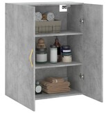VidaXL Wandkast 69,5x34x90 cm betongrijs