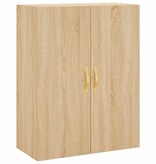 VidaXL Wandkast 69,5x34x90 cm sonoma eikenkleurig