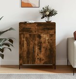 VidaXL Dressoir 69,5x34x90 cm bewerkt hout gerookt eikenkleurig