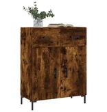 VidaXL Dressoir 69,5x34x90 cm bewerkt hout gerookt eikenkleurig